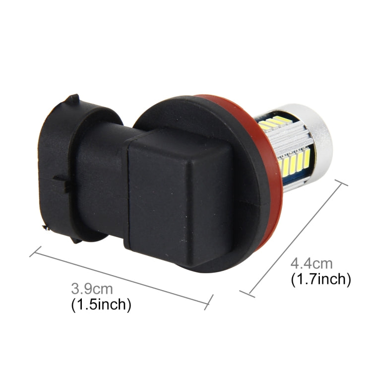 H11 5W 500 LM 6000K Car Fog Light with 30 LEDs SMD-3014 Lamps, DC 12V (White Light)