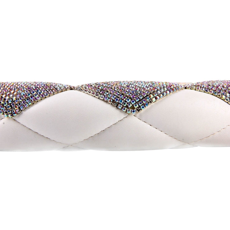 The Color Green And White Leather Car Steering Wheel Cover Sets Four Seasons General With Diamond