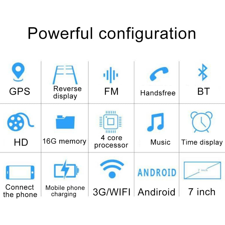 1705AD HD 7 inch 1 Din Universal Car DVD MP5 Player GPS Navigation Multimedia Player Bluetooth Stereo Radio, Support FM & WiFi, Europe Map