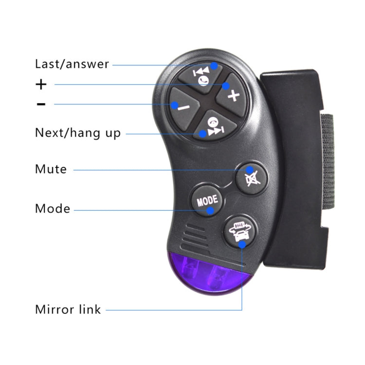 A2207 HD 2 Din 7 inch Car Bluetooth Radio Receiver MP5 Player, Support FM & USB & TF Card & Mirror Link, with Steering Wheel Remote Control