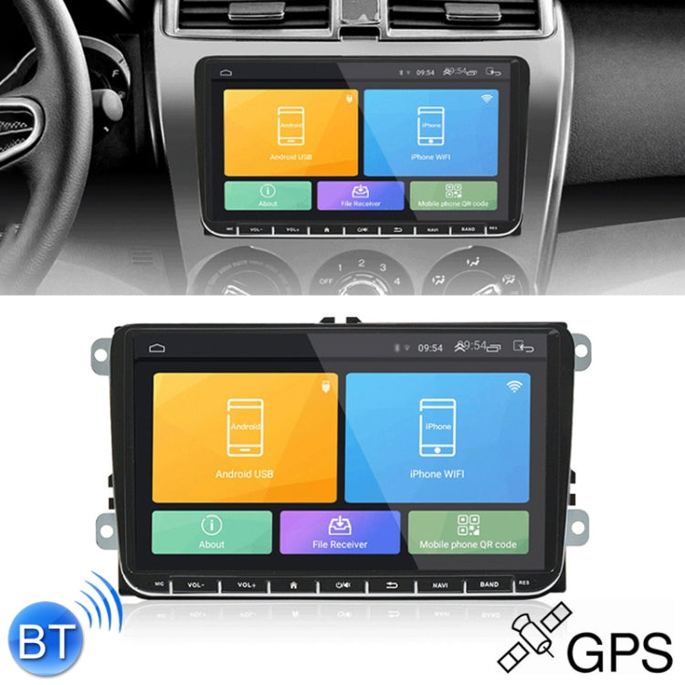 CKVW92 HD 9 inch 2 Din Android 6.0 Car MP5 Player GPS Navigation Multimedia Player Bluetooth Stereo Radio for Volkswagen, Support FM & Mirror Link, North America Map Version