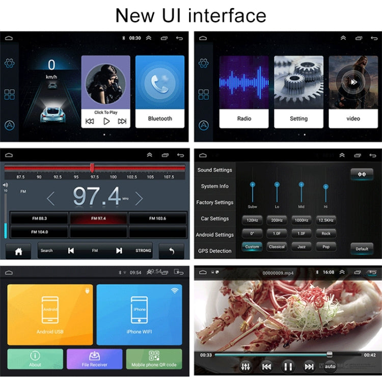 CKVW92 HD 9 inch 2 Din Android 6.0 Car MP5 Player GPS Navigation Multimedia Player Bluetooth Stereo Radio for Volkswagen, Support FM & Mirror Link, North America Map Version