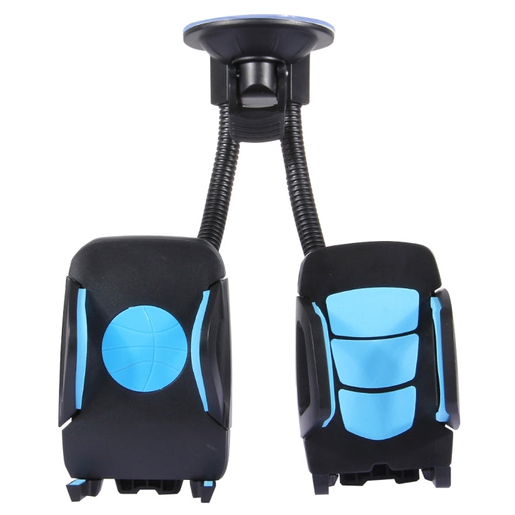 Suction Cup Couple Car Mount Holder Stand Suction Bracket with Adjustable Goose Neck for GPS & PDA & MP4, For iPhone, Samsung, Huawei, Xiaomi, HTC and Other Smartphones
