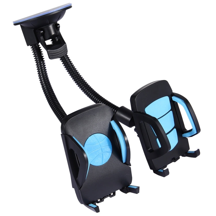 Suction Cup Couple Car Mount Holder Stand Suction Bracket with Adjustable Goose Neck for GPS & PDA & MP4, For iPhone, Samsung, Huawei, Xiaomi, HTC and Other Smartphones