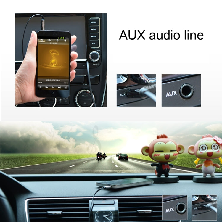 3.5mm Male to USB 2.0 Female Audio Converter Retractable Coiled Cable for Car MP3 Speaker U Disk, Length: 1m(Black)