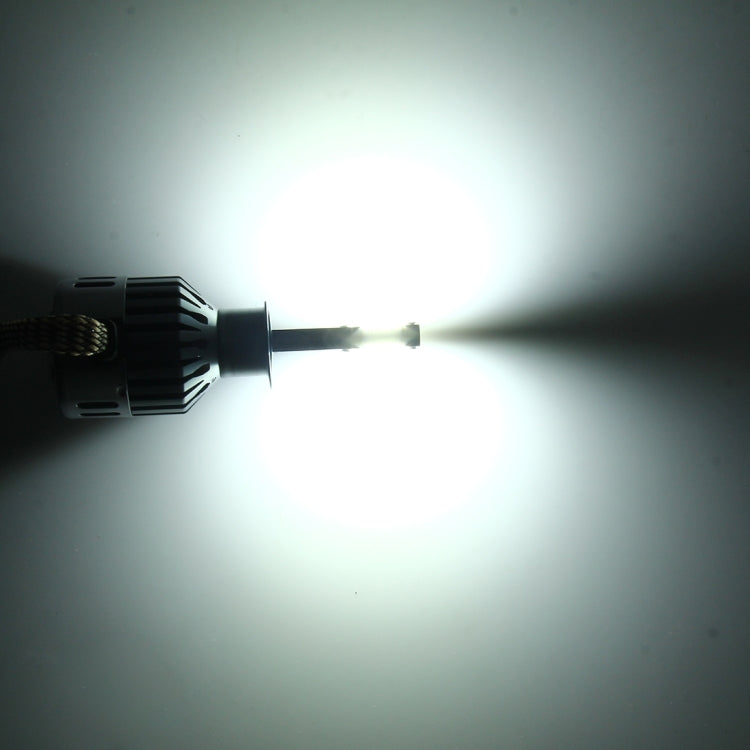 2 PCS H3 32W 2800 LM 6000K Car Auto LED Headlight with 2 COB LED Lamps And Dustproof Cover, DC 9-18V(White Light)