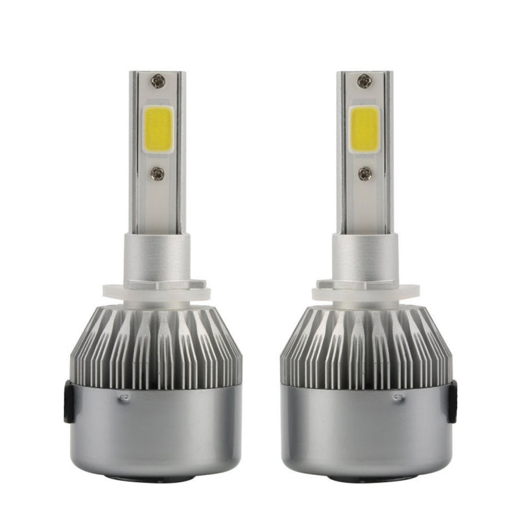 2pcs 880/881 18W 1800LM 6000K Waterproof IP68 Car Auto LED Headlight with 2 COB LED Lamps, DC 9-36V(White Light)