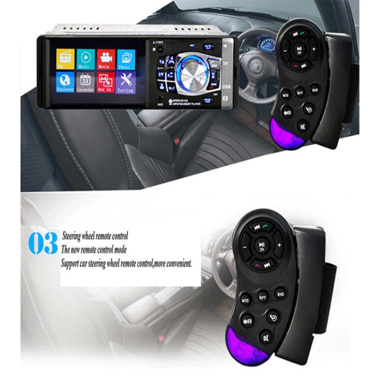 4012B HD 1 Din 4.1 inch Car Bluetooth Radio Receiver MP5 Player, Support FM & TF Card, with Steering Wheel Remote Control