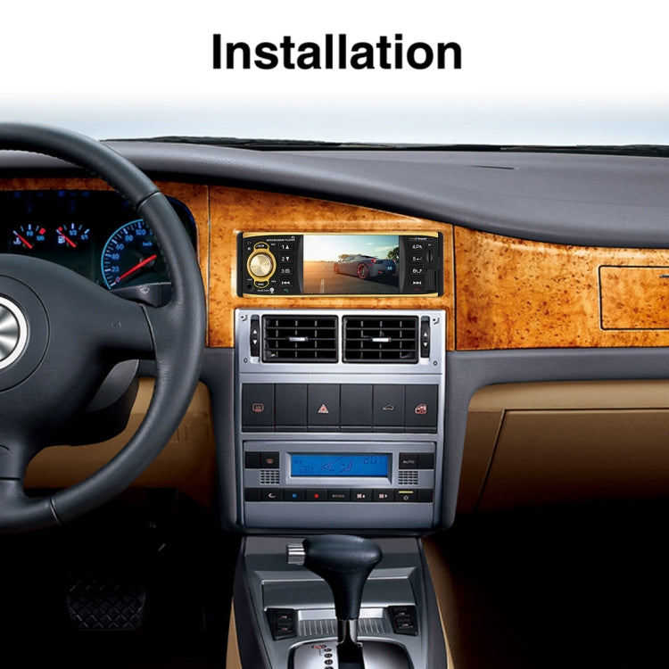 4019B HD 1 Din 4.0 inch Car Bluetooth Radio Receiver MP5 Player, Support FM & TF Card, with Steering Wheel Remote Control