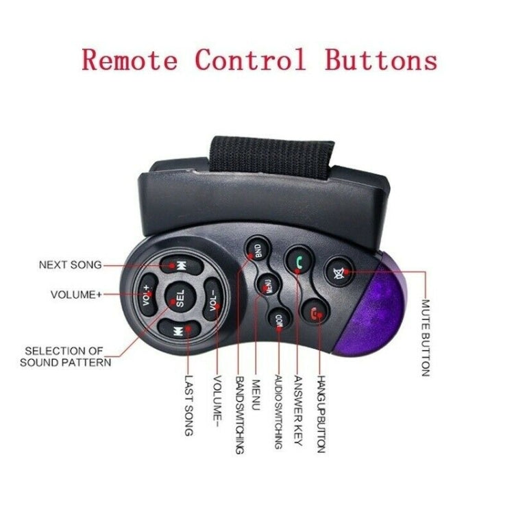 4019B HD 1 Din 4.0 inch Car Bluetooth Radio Receiver MP5 Player, Support FM & TF Card, with Steering Wheel Remote Control