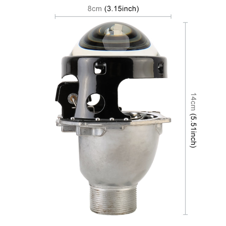 IPHCAR Hella7 H4 3.0 inch Car Modification Bi-Xenon Projector Lens Light for D Series Light Bulb, Left Driving