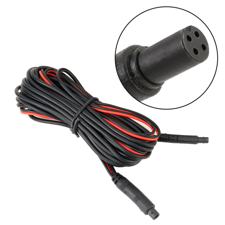 15m Universal Car 4P Reversing Camera Extension Cord Rearview Mirror Vehicle Traveling Data Recorder Video Conversion without Plug