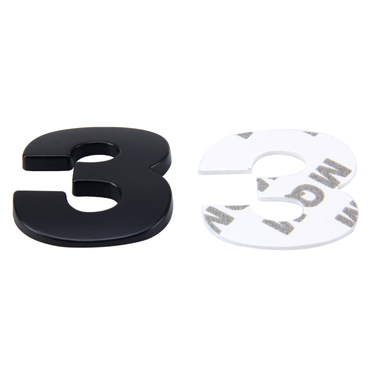 Car Vehicle Badge Emblem 3D Number