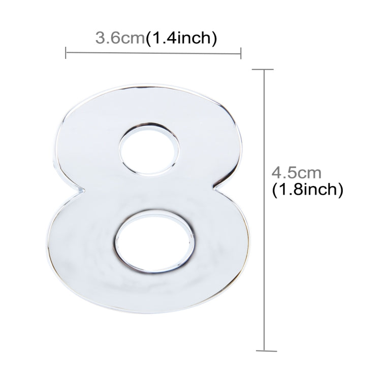 Car Vehicle Badge Emblem 3D Number