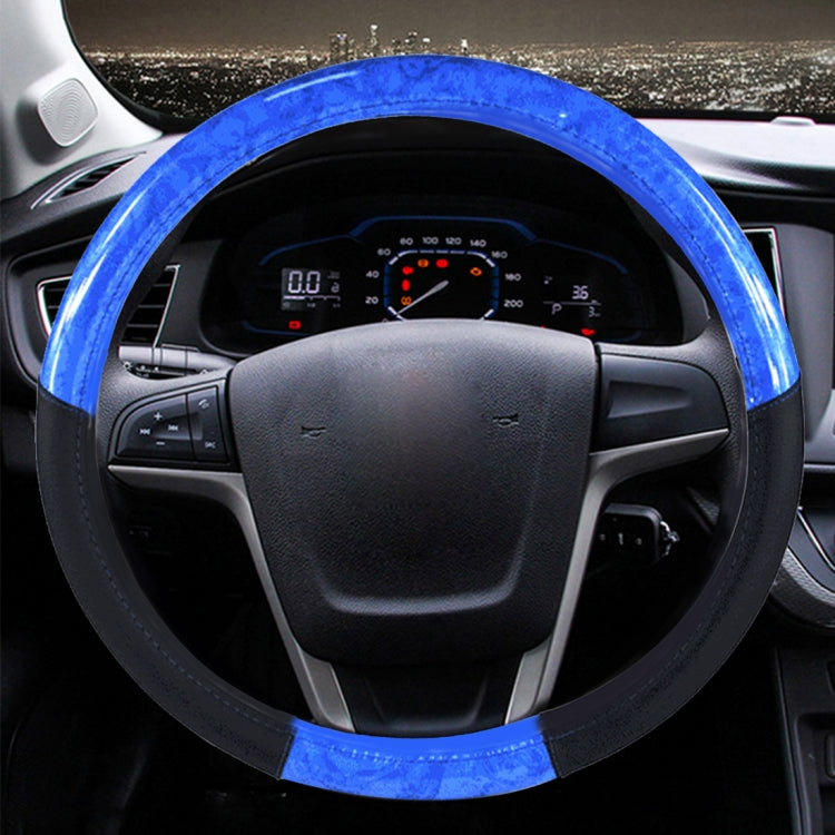 PU Leather Peach Wood Texture Four Seasons Truck Steering Wheel Cover, Adaptation Steering Wheel Diameter: 41-42 cm