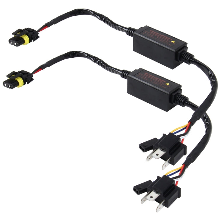 2 PCS DC 12V-24V Universal H4 Bulb Harness Wiring Relay Harness Relay Wiring HID Relay Wiring Harness HID H4 Xenon Light System Relay Harness for Hi/Lo