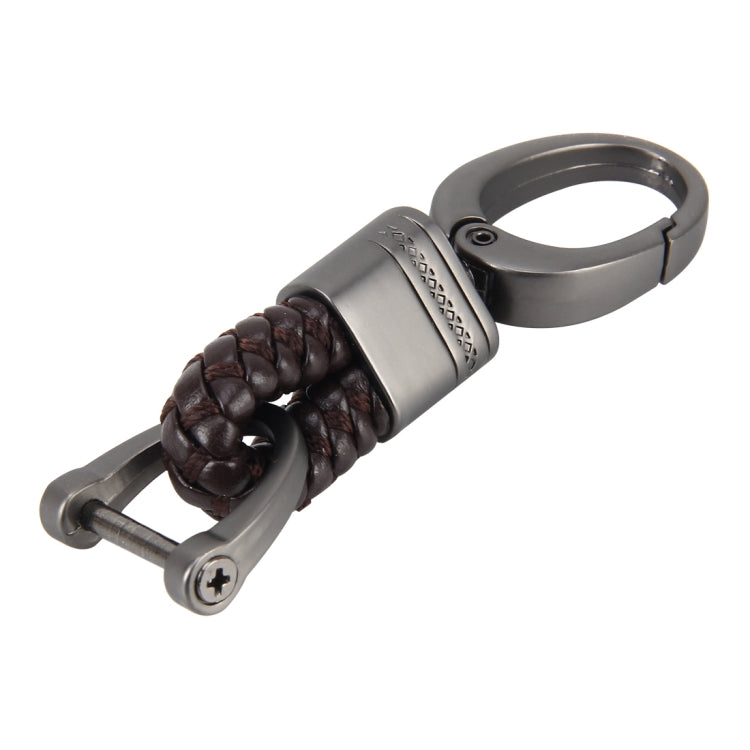 Weaving Band Metal Car Key Ring Braided Belt Key Chain