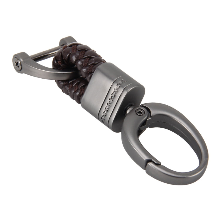 Weaving Band Metal Car Key Ring Braided Belt Key Chain
