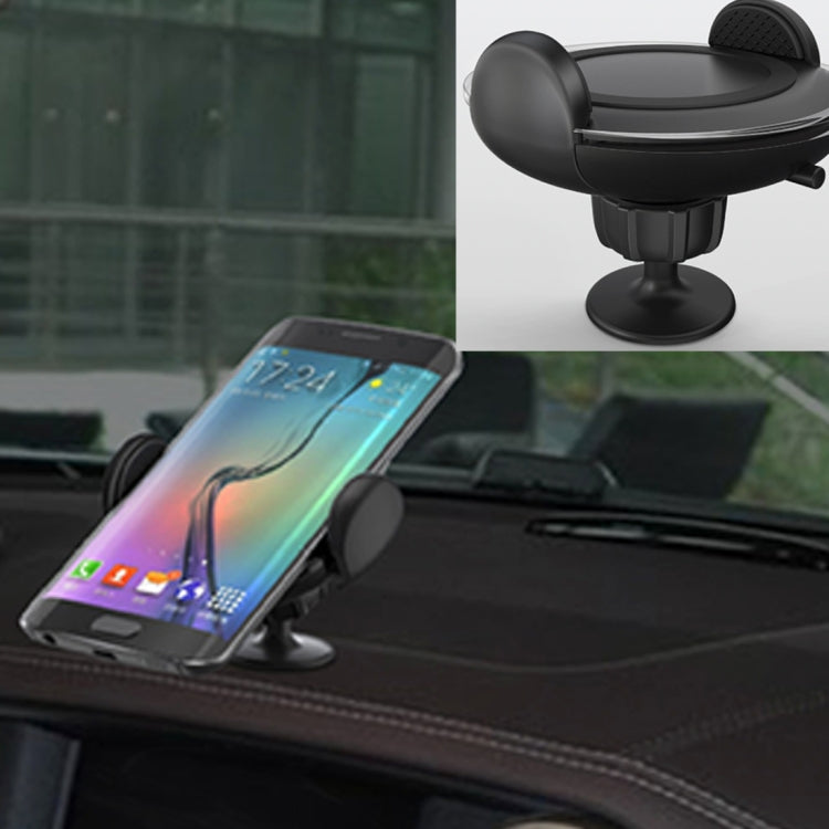 N8-2 9V 1.1A Output Double-sided Rubber Car Fast Wireless Charger, For iPhone, Galaxy, Sony, Lenovo, HTC, Huawei, and other Smartphones(Black)