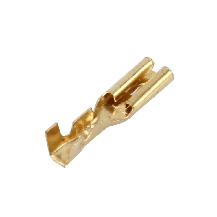 100 PCS 2.8mm Speaker Cable Spade Plug Connector Gold Plated Copper Speaker Cable Terminal