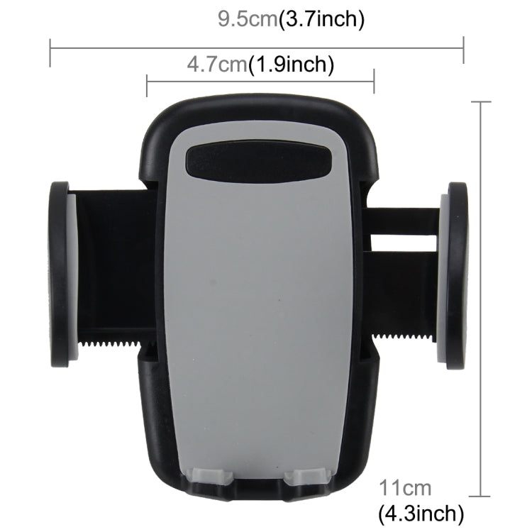 Universal Phone Holder Stand Mount, Clip Width: 47-95mm, For iPhone, Samsung, LG, Nokia, HTC, Huawei, and other Smartphones