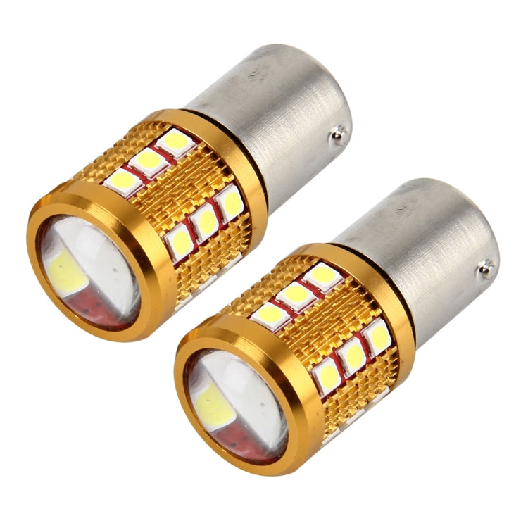 2 PCS 1156/BA15S 6W 450 LM 6000K Car Auto Turn Light  Backup Light Reversing Lights with 24LEDs  SMD-3030 Lamps(White Light)