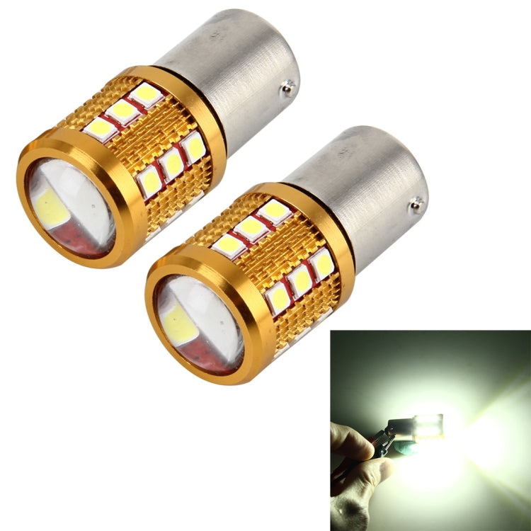 2 PCS 1156/BA15S 6W 450 LM 6000K Car Auto Turn Light  Backup Light Reversing Lights with 24LEDs  SMD-3030 Lamps(White Light)
