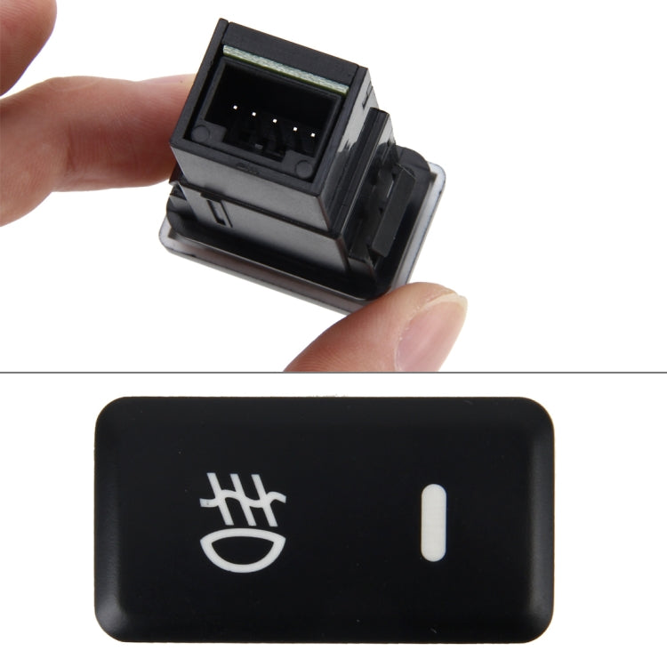 Car Fog Light Lamp Indicator 5 PIN On and Off Button Switch Control 4 Cable Auto Car Fog Light 5 Pin Switch On-Off Button Switch for Toyota, Large Size: 6*2.8*1.7cm(Yellow Light)