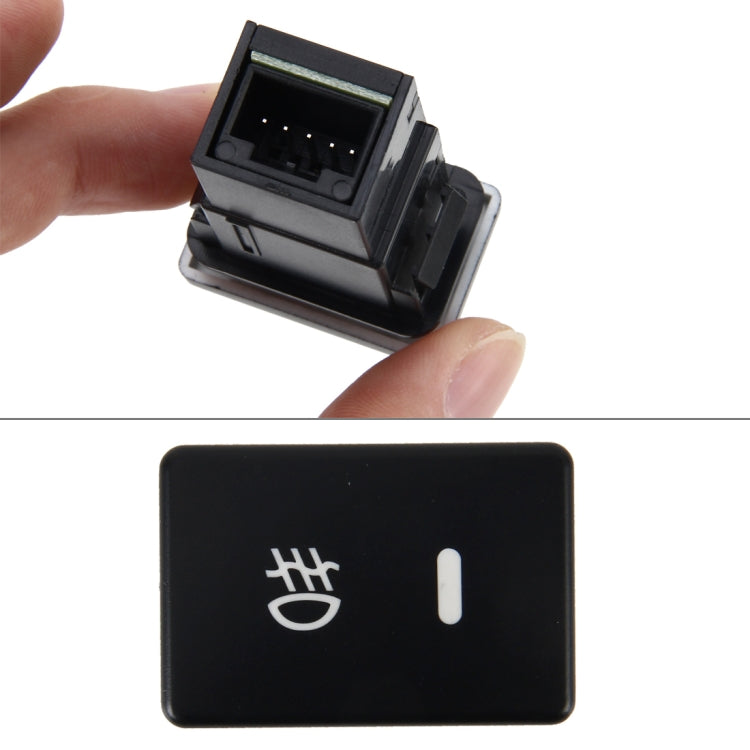 Car Fog Light Lamp Indicator 5 PIN On and Off Button Switch Control Auto Car Fog Light 5 Pin Switch On-Off Button Switch for Toyota, Small Size: 5*2.2*1.7cm(Yellow Light)