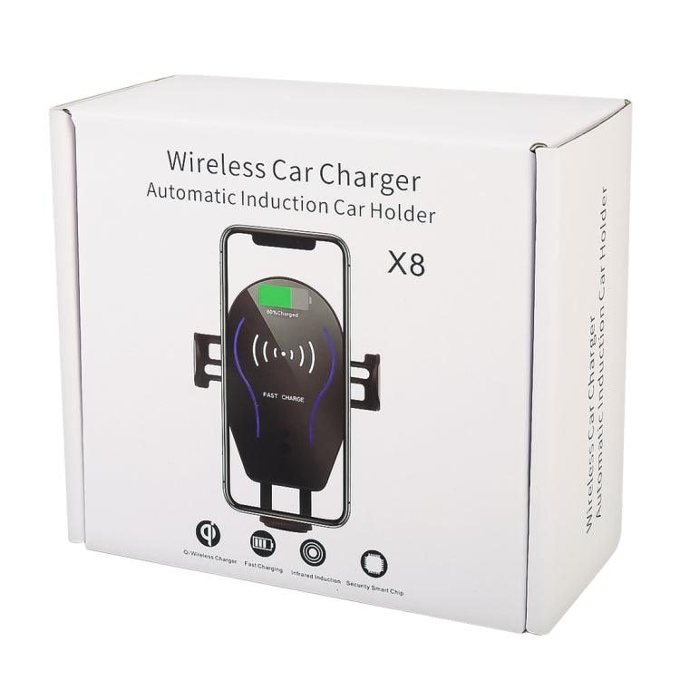 X8 Adjustable Car Mobile Phone Wireless Fast Charging Holder