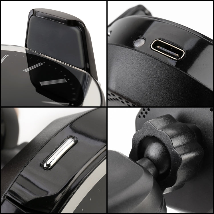 Clock Pattern Car Mobile Phone Wireless Charger Holder