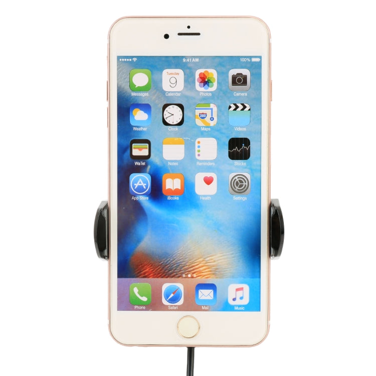 Clock Pattern Car Mobile Phone Wireless Charger Holder