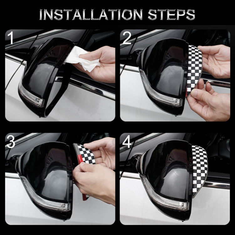 1 Pair Three Color Style Universal Car Rearview Mirror Rain Blades Car Back Mirror Eyebrow Rain Cover