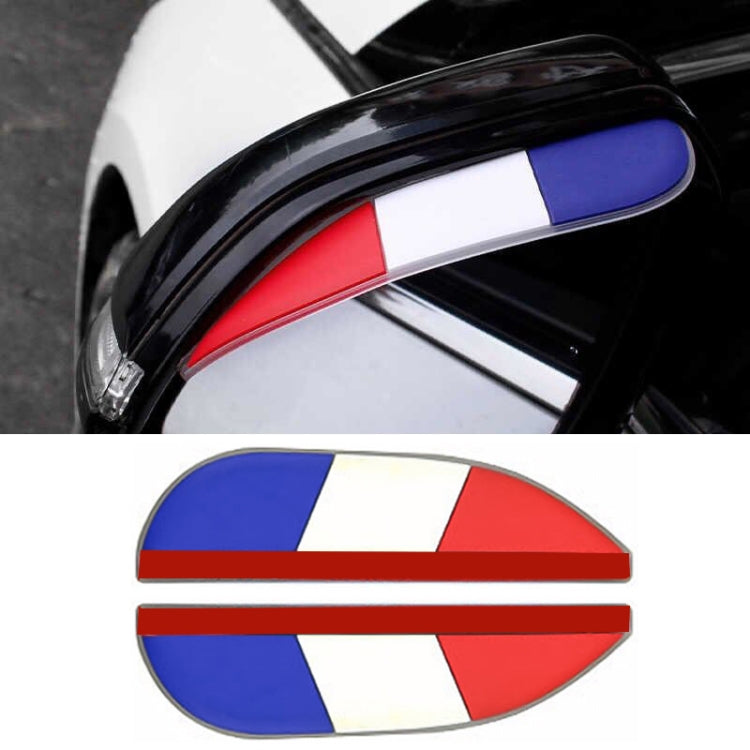 1 Pair Red White Blue Style Universal Car Rearview Mirror Rain Blades Car Back Mirror Eyebrow Rain Cover