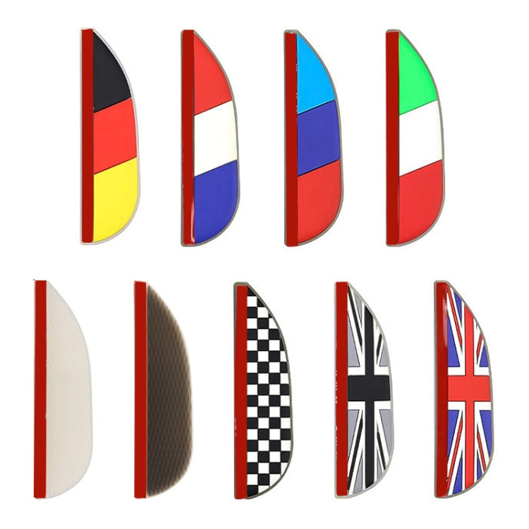 1 Pair Red White Blue Style Universal Car Rearview Mirror Rain Blades Car Back Mirror Eyebrow Rain Cover