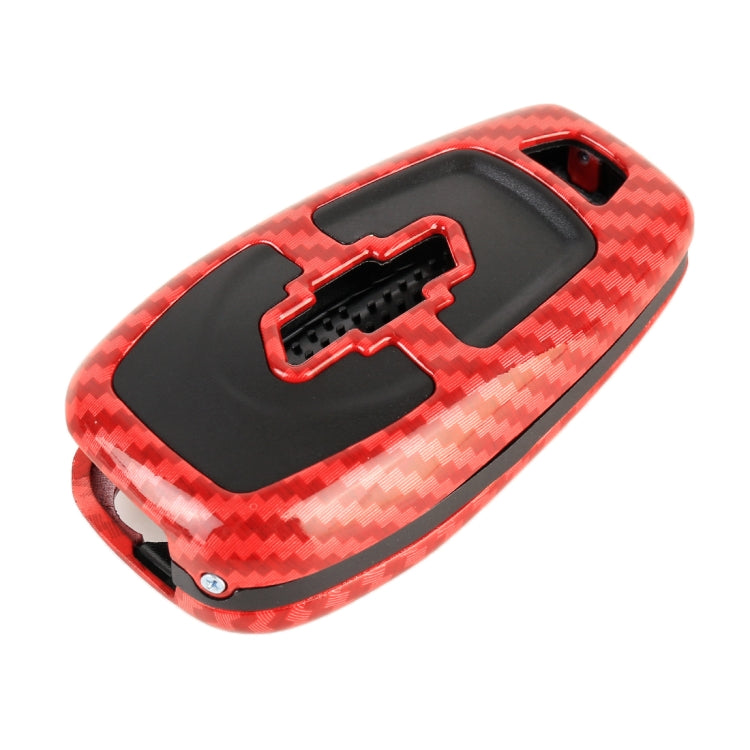 Carbon Fiber Texture Car Key Protective Cover Folding Key Accessories for Chevrolet Cruze 2018