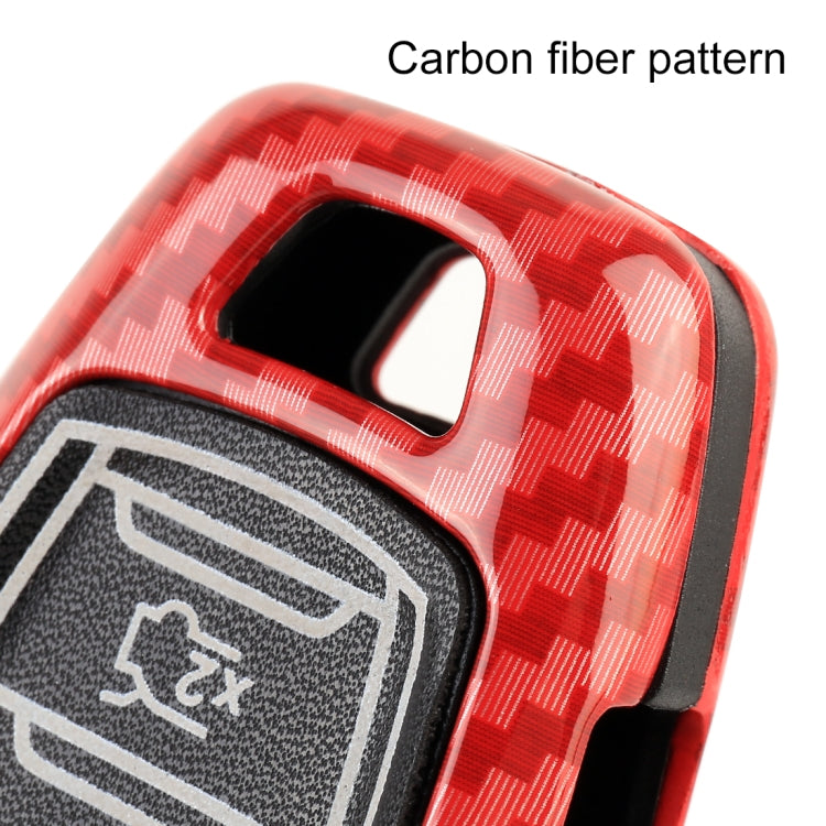 Carbon Fiber Texture Car Key Protective Cover Folding Key Accessories for Chevrolet Cruze 2018