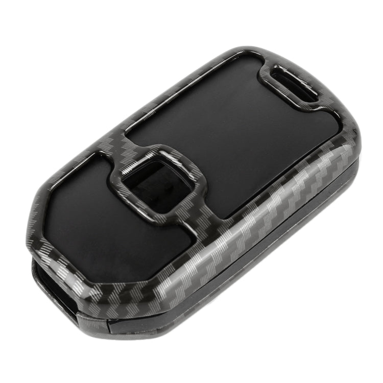 Carbon Fiber Texture Car Key Protective Cover for Honda Folding 2-button