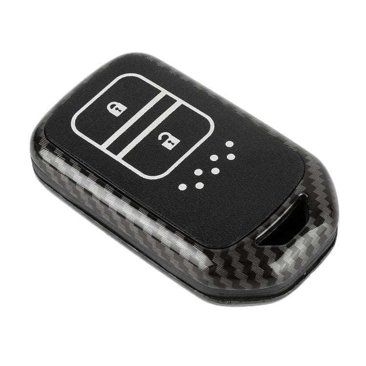 Carbon Fiber Texture Car Key Protective Cover for Honda Smart 2-button
