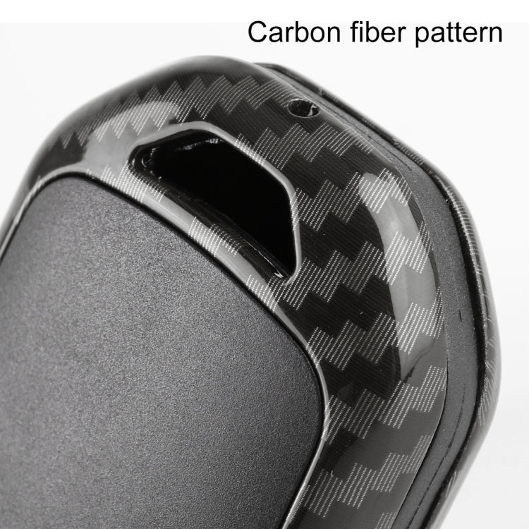 Carbon Fiber Texture Car Key Protective Cover for Honda Smart 4-button English Tailgate