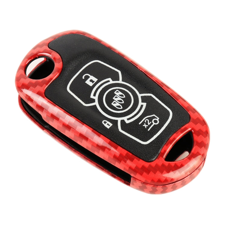 Carbon Fiber Texture Car Key Protective Cover for Buick Verano