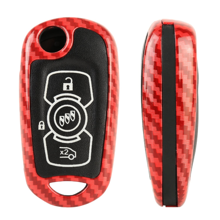 Carbon Fiber Texture Car Key Protective Cover for Buick Verano
