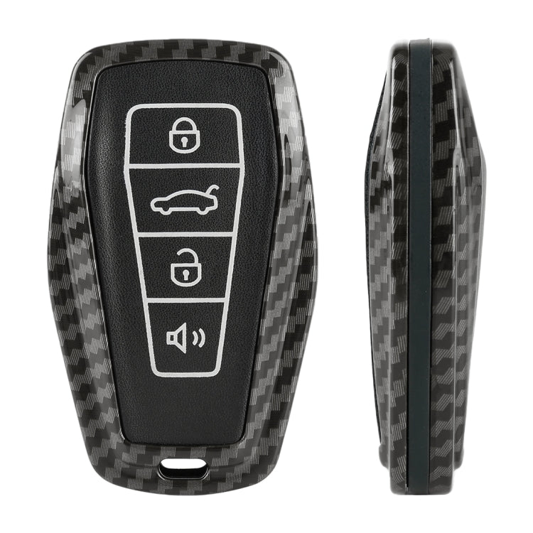 Carbon Fiber Texture Car Key Protective Cover for Geely A06