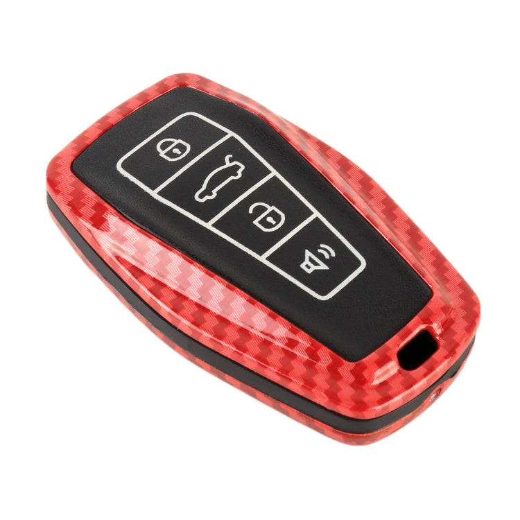 Carbon Fiber Texture Car Key Protective Cover for Geely A06