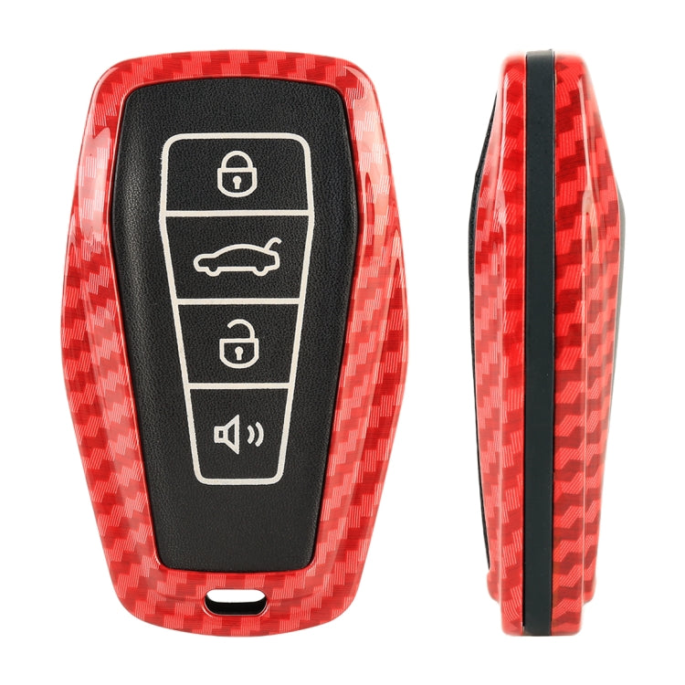 Carbon Fiber Texture Car Key Protective Cover for Geely A06