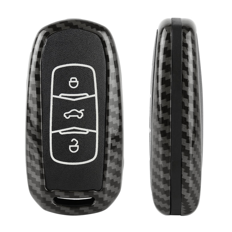 Carbon Fiber Texture Car Key Protective Cover for Geely Emgrand