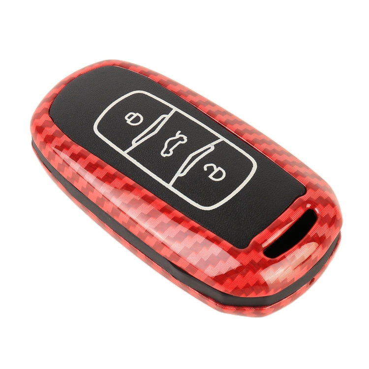 Carbon Fiber Texture Car Key Protective Cover for Geely Emgrand