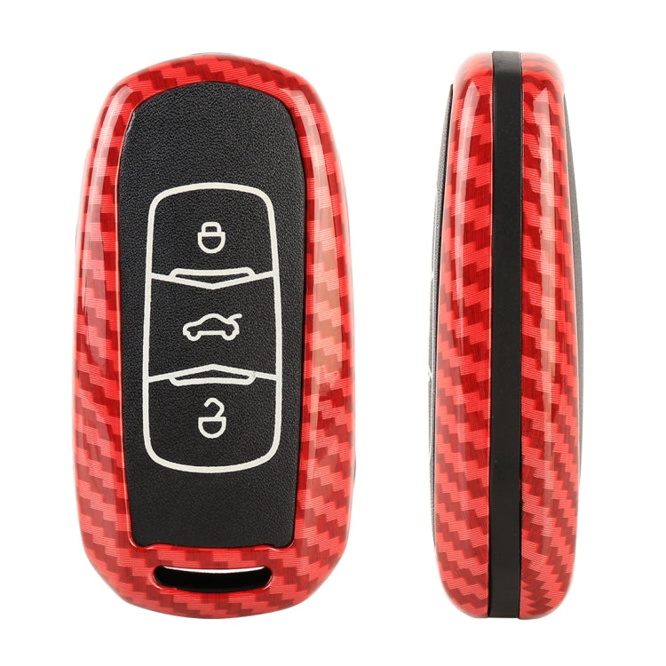 Carbon Fiber Texture Car Key Protective Cover for Geely Emgrand