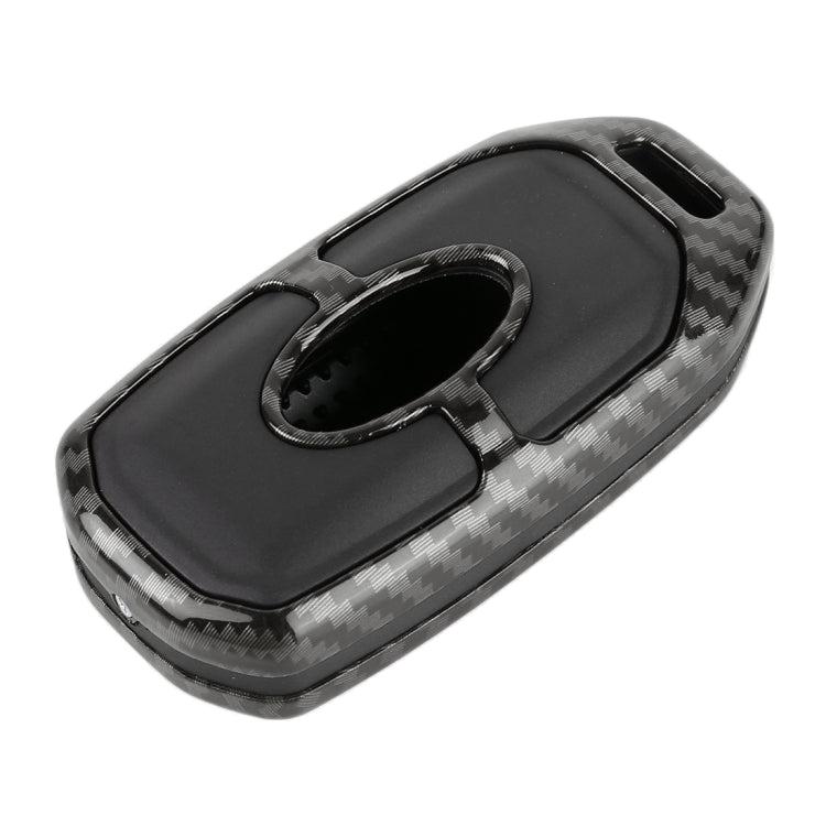 Carbon Fiber Texture Car Key Protective Cover for Ford Territory Smart