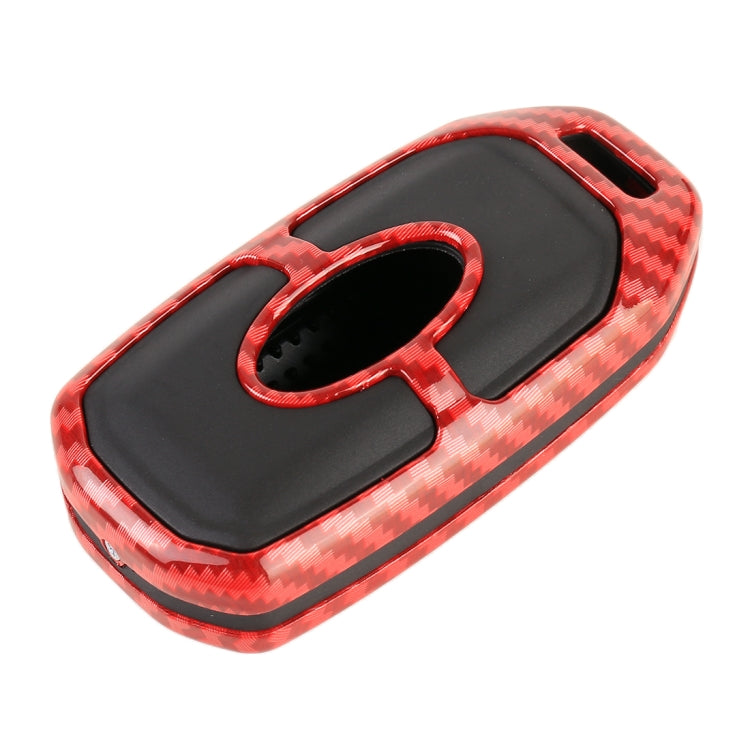Carbon Fiber Texture Car Key Protective Cover for Ford Territory Smart